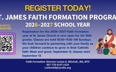 Faith Formation Registration Is Now Open